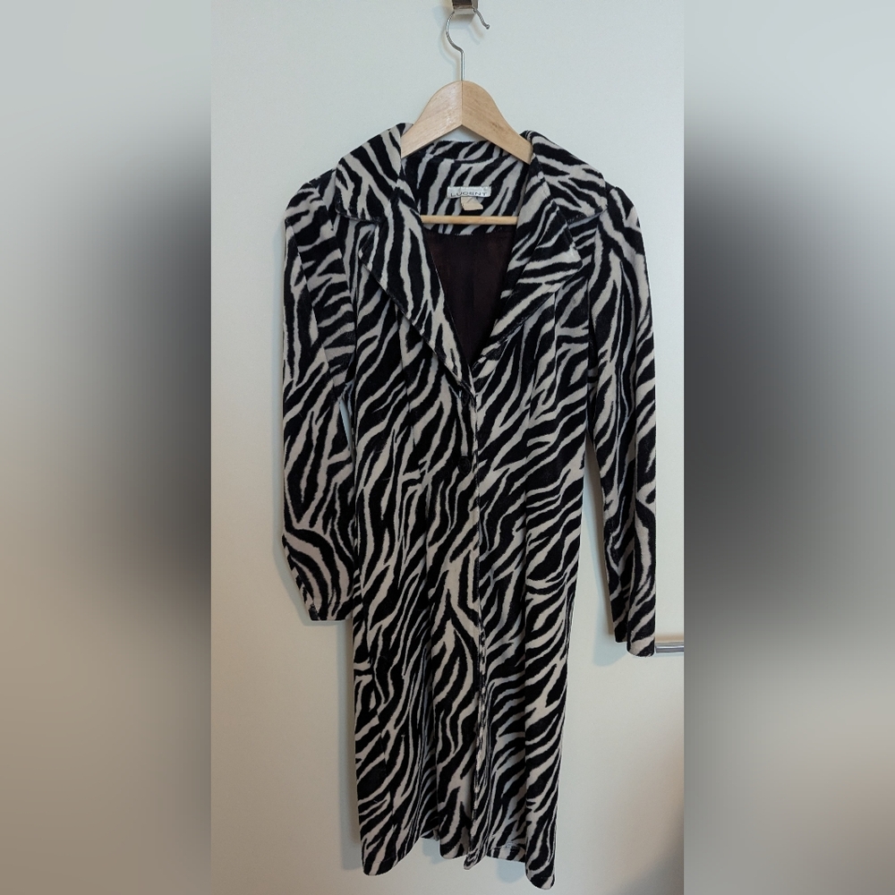 Zebra Print Vintage 90's Foux Fur Cost.